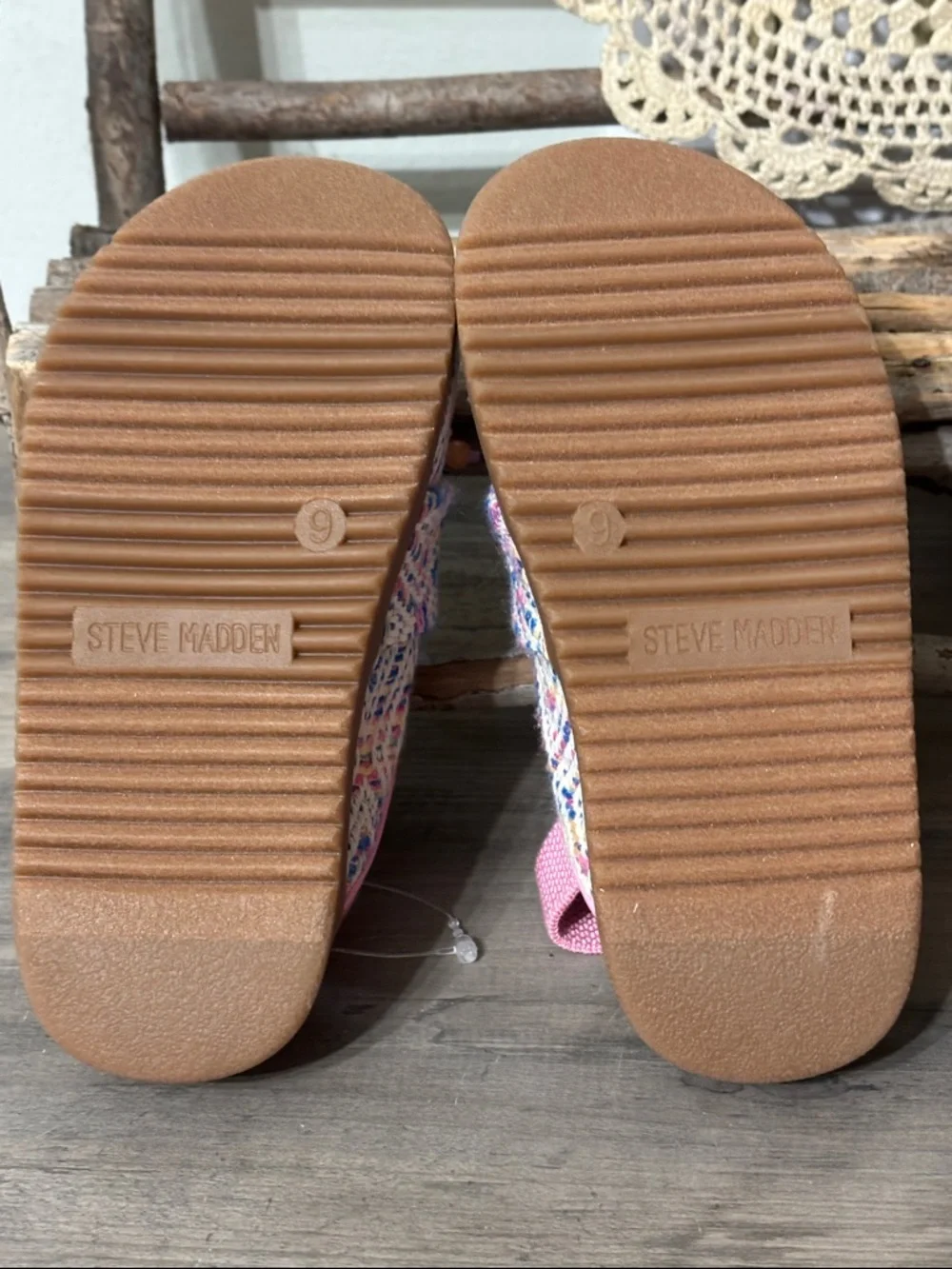Steve Madden TODDLER Girls Size 9 Mazie Pink Beaded Sling-back Clog  NIB